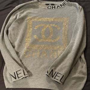 Chanel Vintage Grey CC Logo Sweatshirt